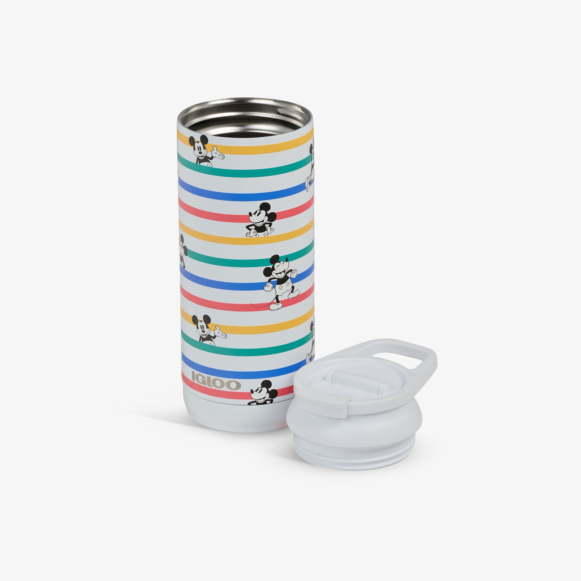 Disney Mickey Mouse Stripe 16 Oz Flip ‘n’ Sip Tumbler