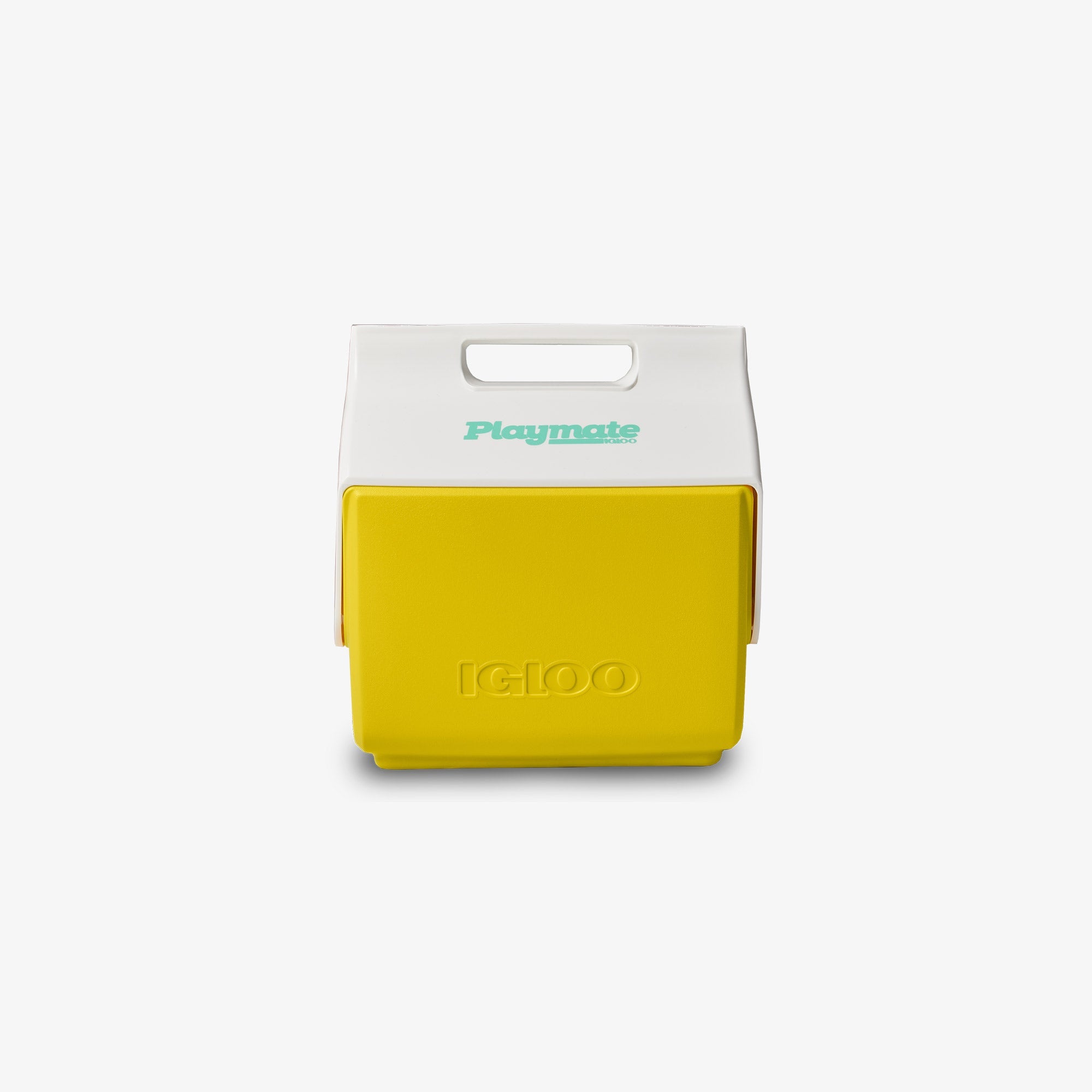 Front View | Little Playmate 7 Qt Cooler::Yellow::Holds 9 cans