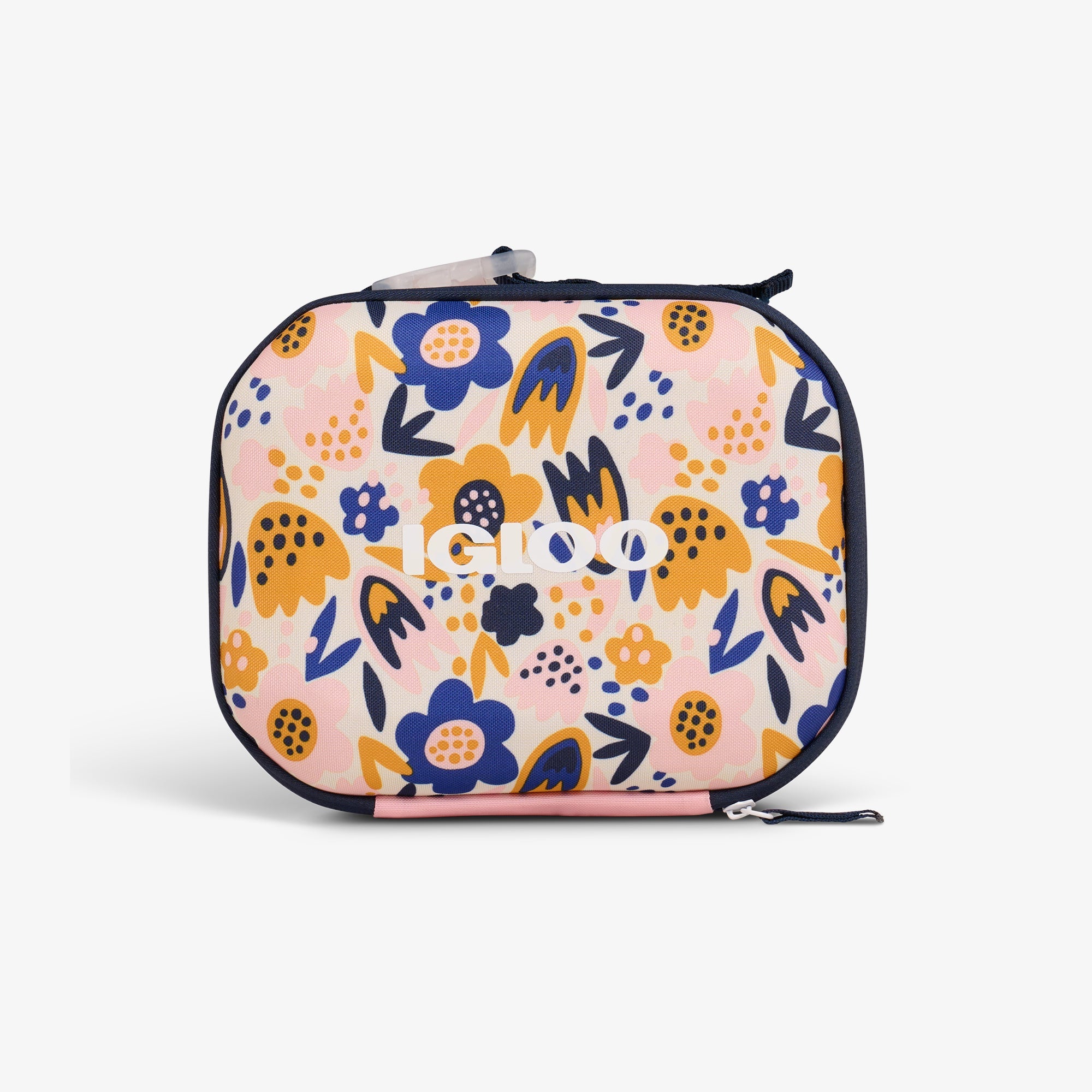 Front View | Kids Mini Modern Lunch::Floral::Crush-proof design
