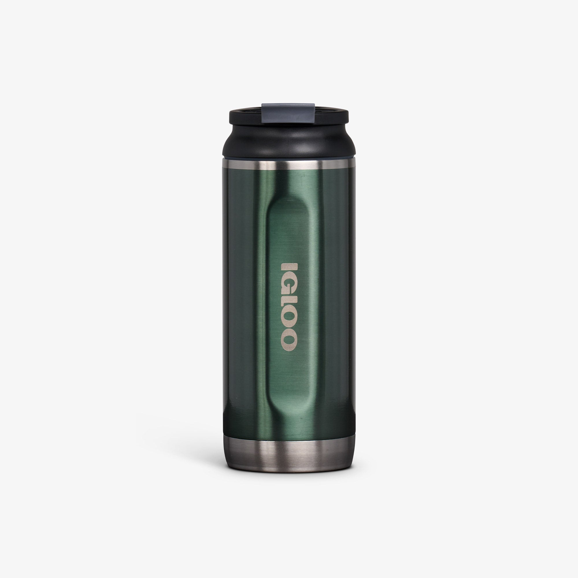 Front View | 16 Oz Flip ‘n’ Sip Tumbler::Gloss Spruce::Fits in standard cup holders