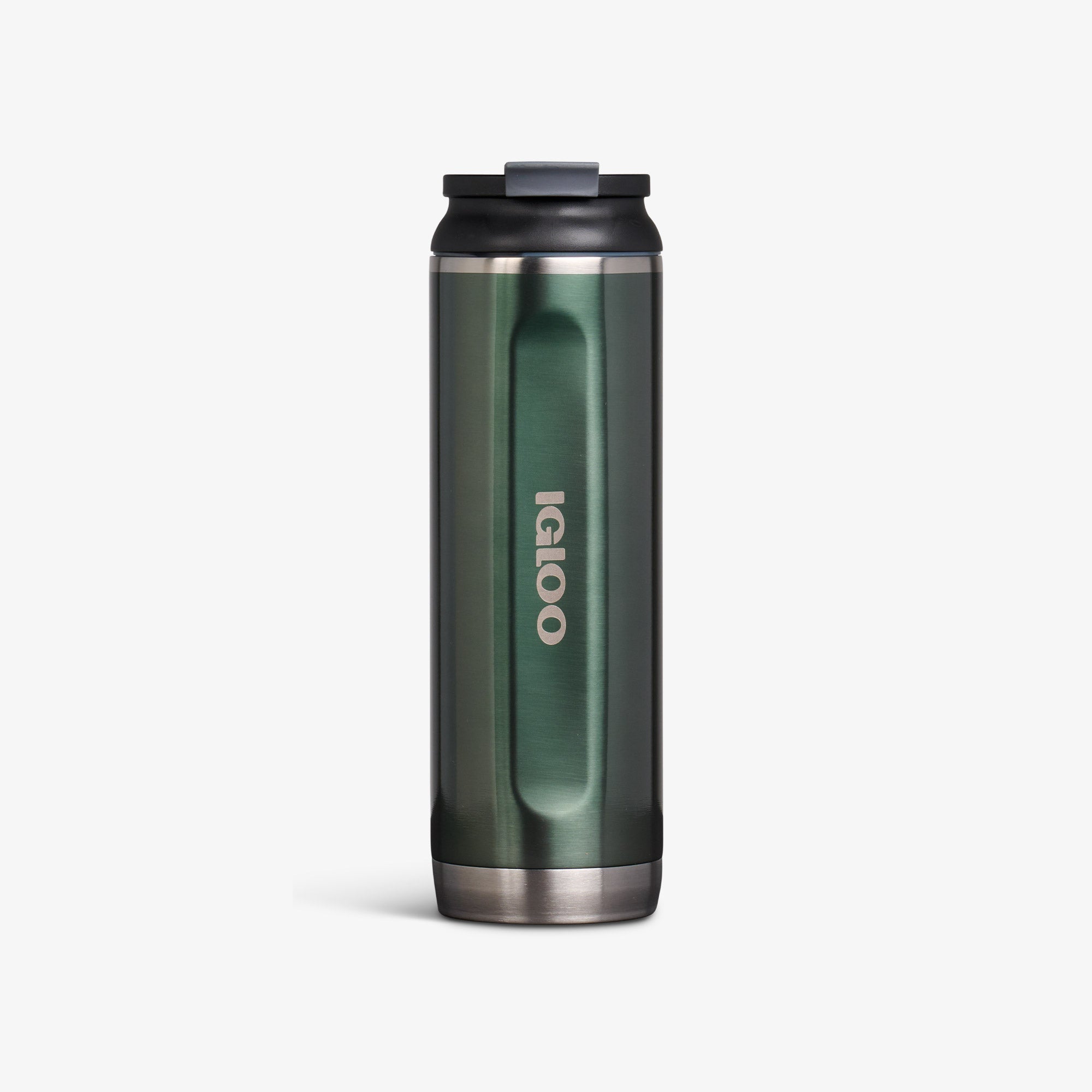 Front View | 20 Oz Flip ‘n’ Sip Tumbler::Gloss Spruce::Fits in standard cup holders