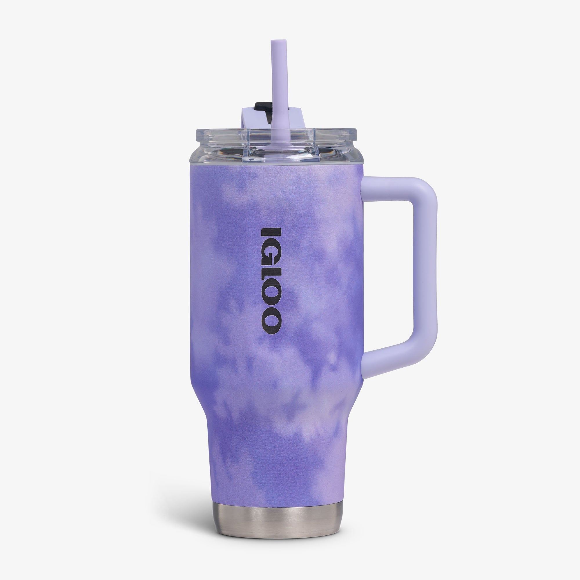 Front View | 32 Oz Flip ‘n’ Sip Travel Mug::Cloud Lilac::Up to 48hrs cold / 8hrs hot*