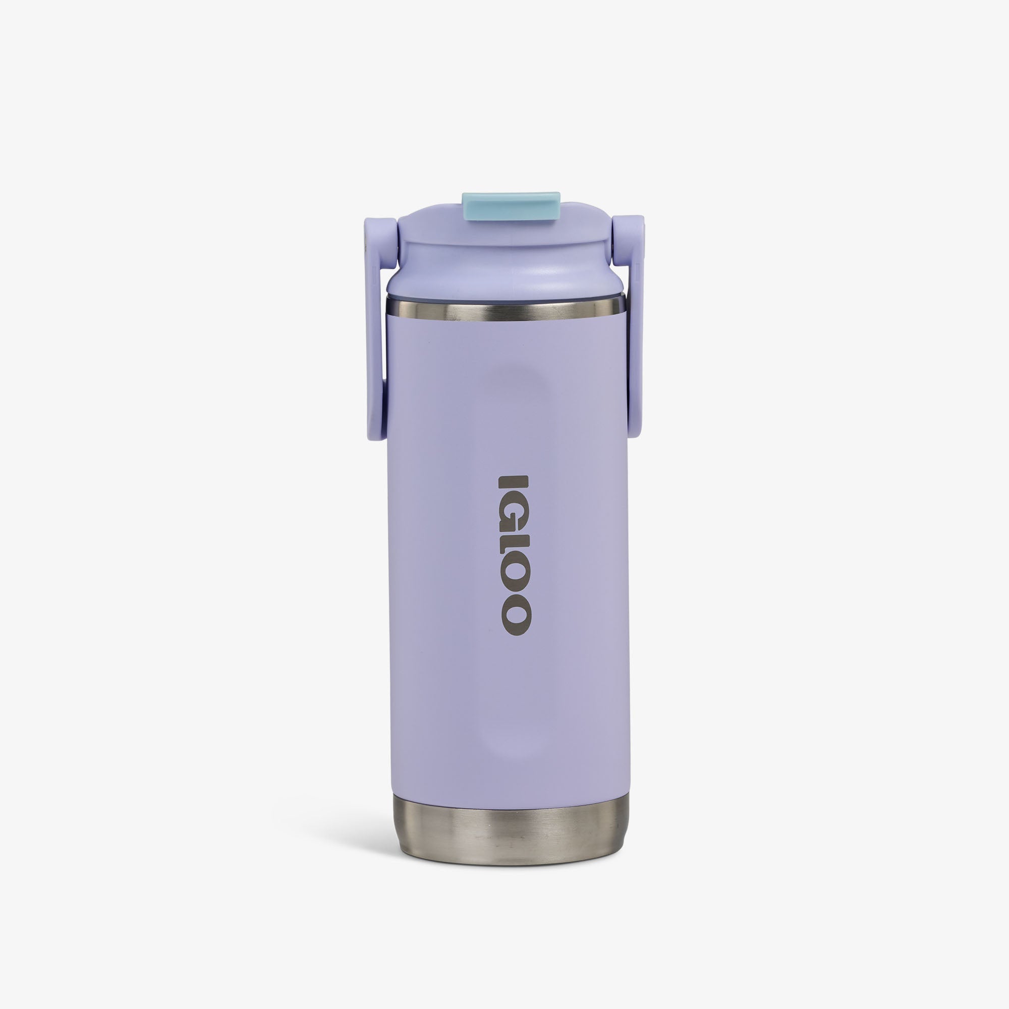 Front View | 16 Oz Flip ‘n’ Sip Tumbler::Lilac Breeze::Fits in standard cup holders