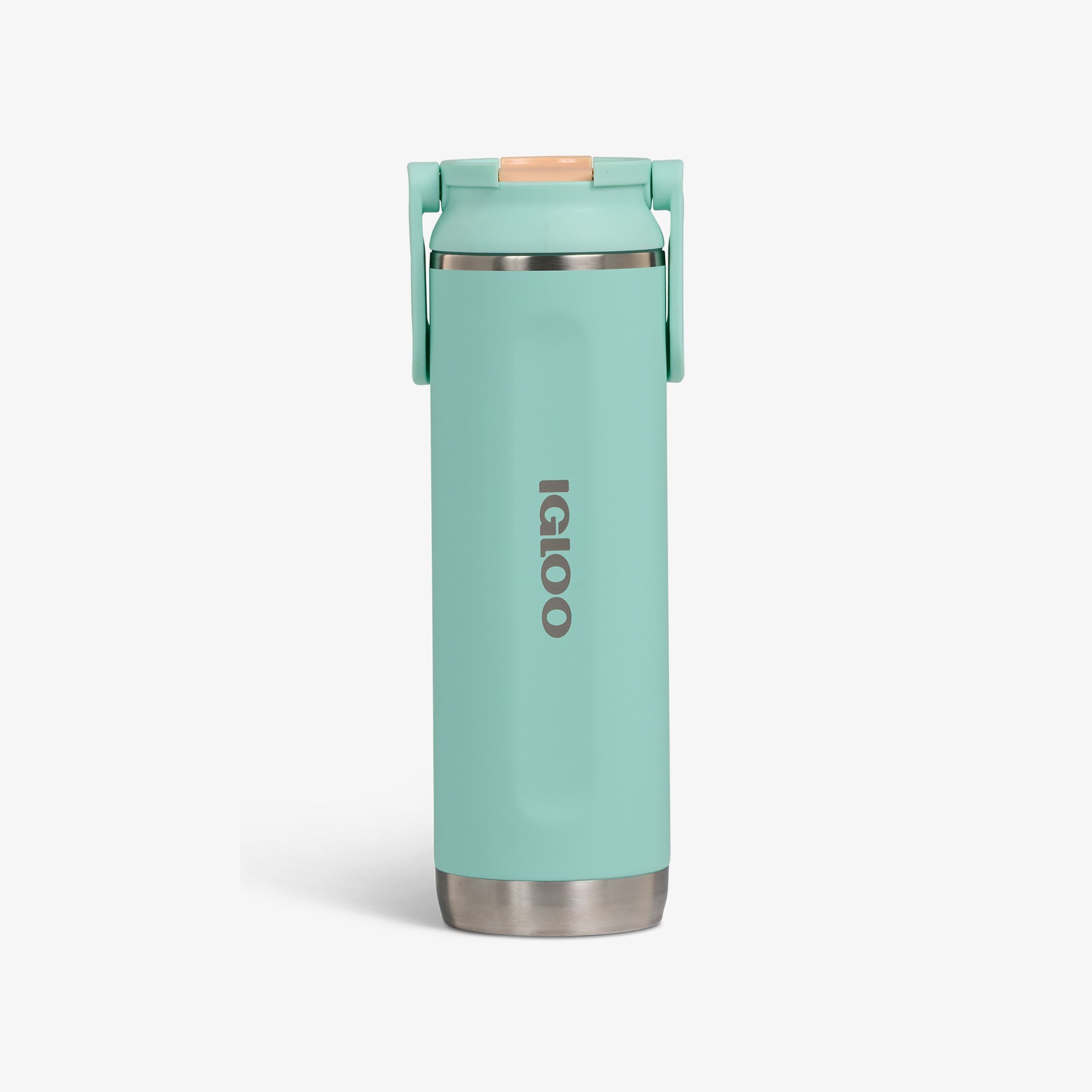 Front View | 20 Oz Sport Sipper Bottle::Seafoam Green::Fits in standard cup holders 