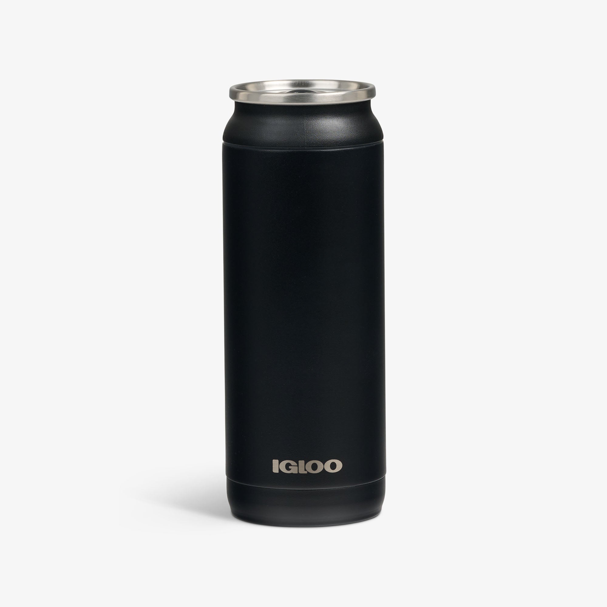 Front View | 16 Oz Can::Black - Custom::