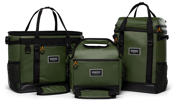 Front View | Pursuit 30-Can Tote::Yellow::Water-repellent exterior