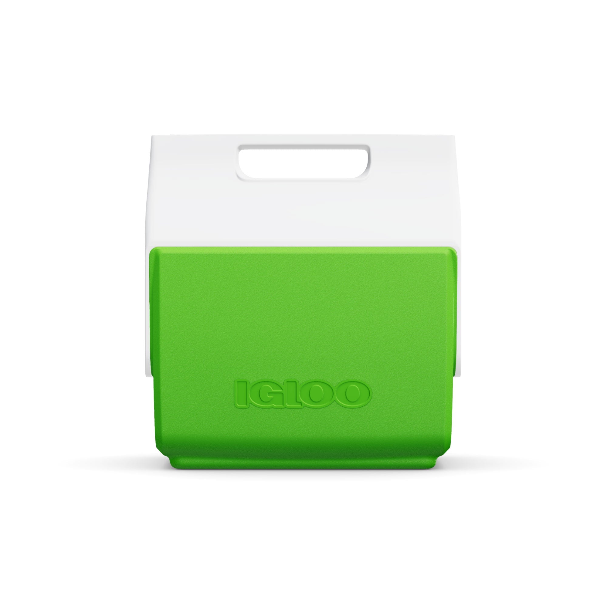 Front View | Retro Little Playmate 7 Qt Cooler::Nuclear Green - Custom::